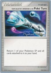 Team Galactic's Invention G-105 Poké Turn (Happy Luck) 118/127<br/>Makoto Imai