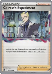 Colress's Experiment (Lost Box Kyogre) 155/196<br/>Naoki Saito