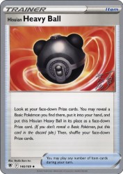 Hisuian Heavy Ball (Lost Box Kyogre) 146/189<br/>Studio Bora Inc.
