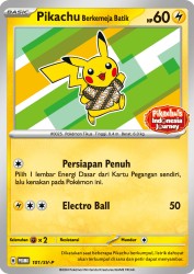 Pikachu Berkemeja Batik (Pikachu wearing a Batik shirt) 101/SV-P