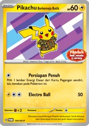 Pikachu Berkemeja Batik (Pikachu wearing a Batik shirt) 154/SV-P